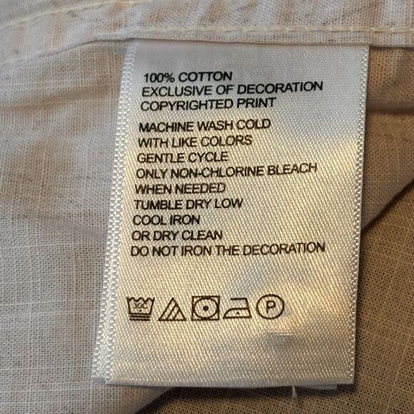 Tommy Bahama Shirt Button Up Men’s Small Tropical Hawaiian Tan Leaf Print - Picture 1 of 10